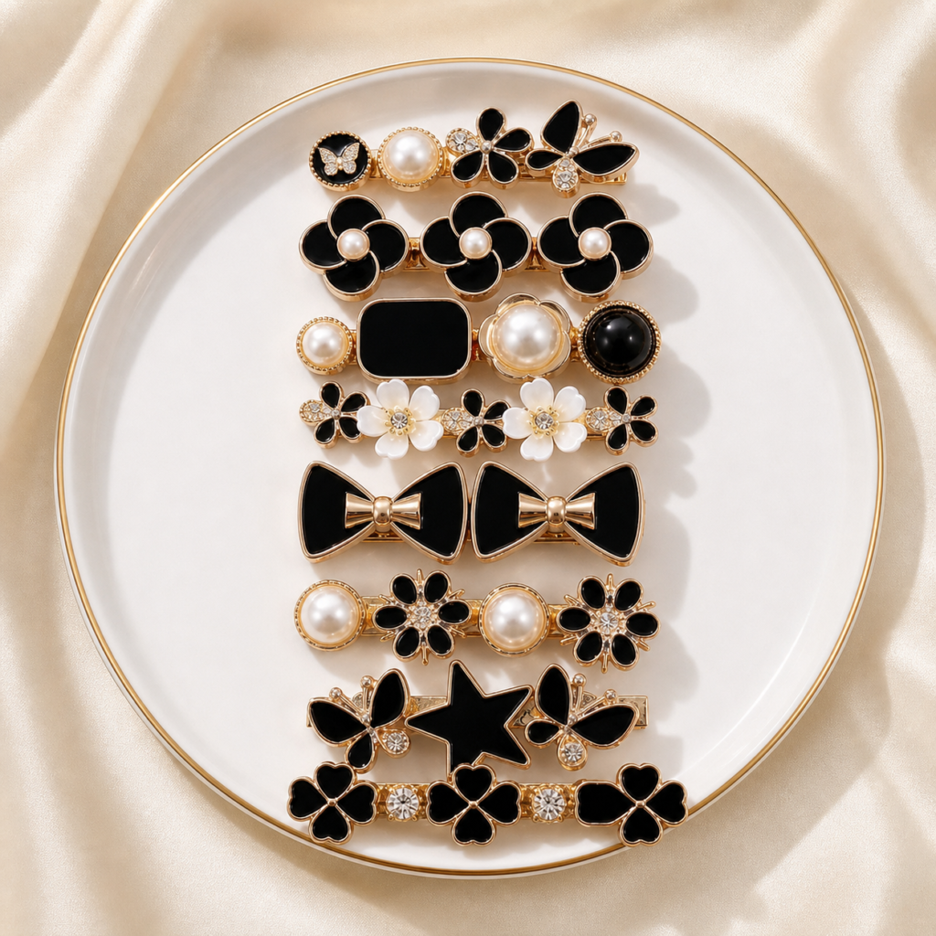 Black & Gold Classic Aligator Set
