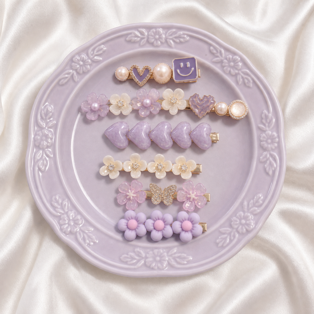 Lavender & Purple Resin Aligator Set
